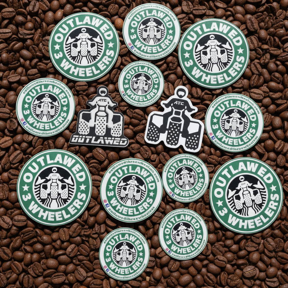ATC Coffee Three Wheeler sticker pack