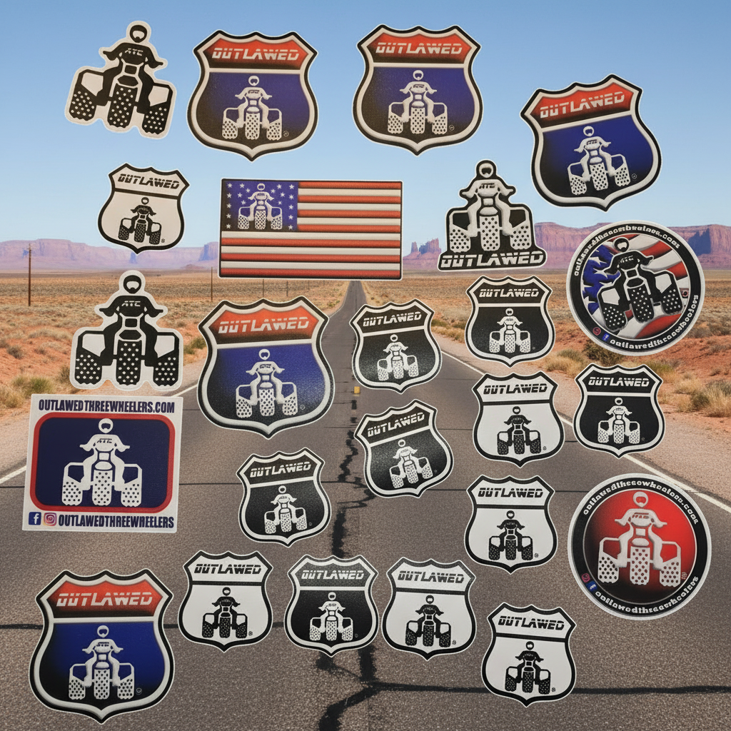 ATC Interstate Sign Three Wheeler Sticker pack