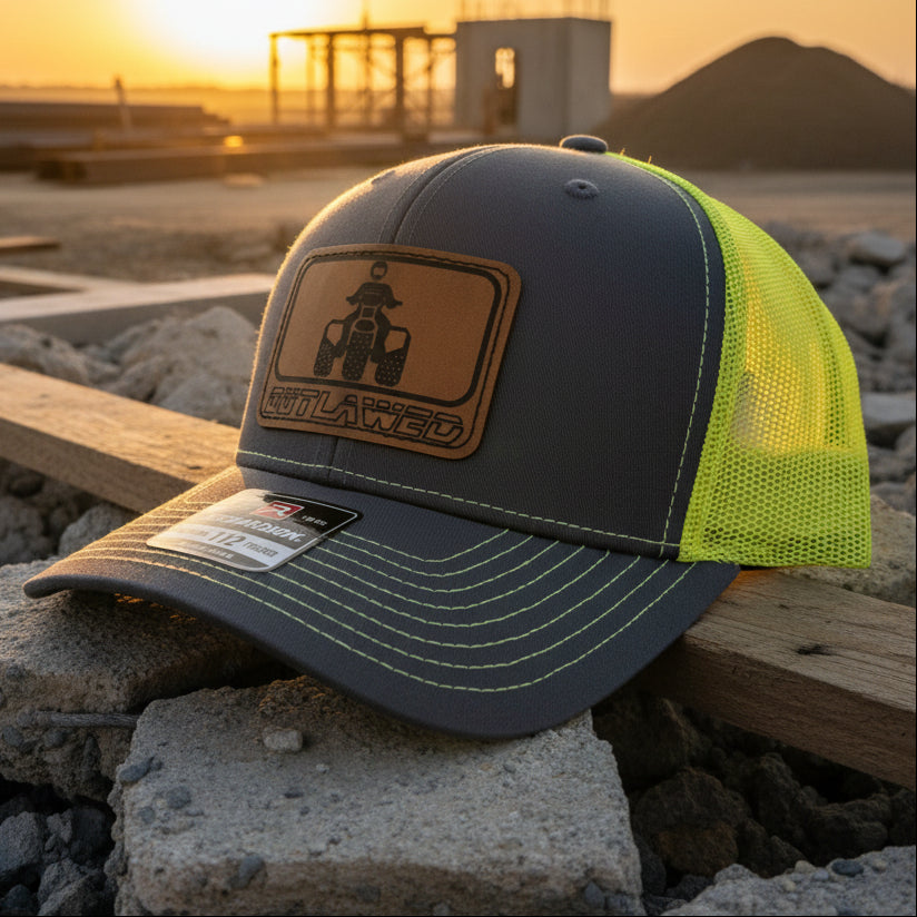 ATC Three Wheeler Original Logo Leather Patch Richardson 112 Hat