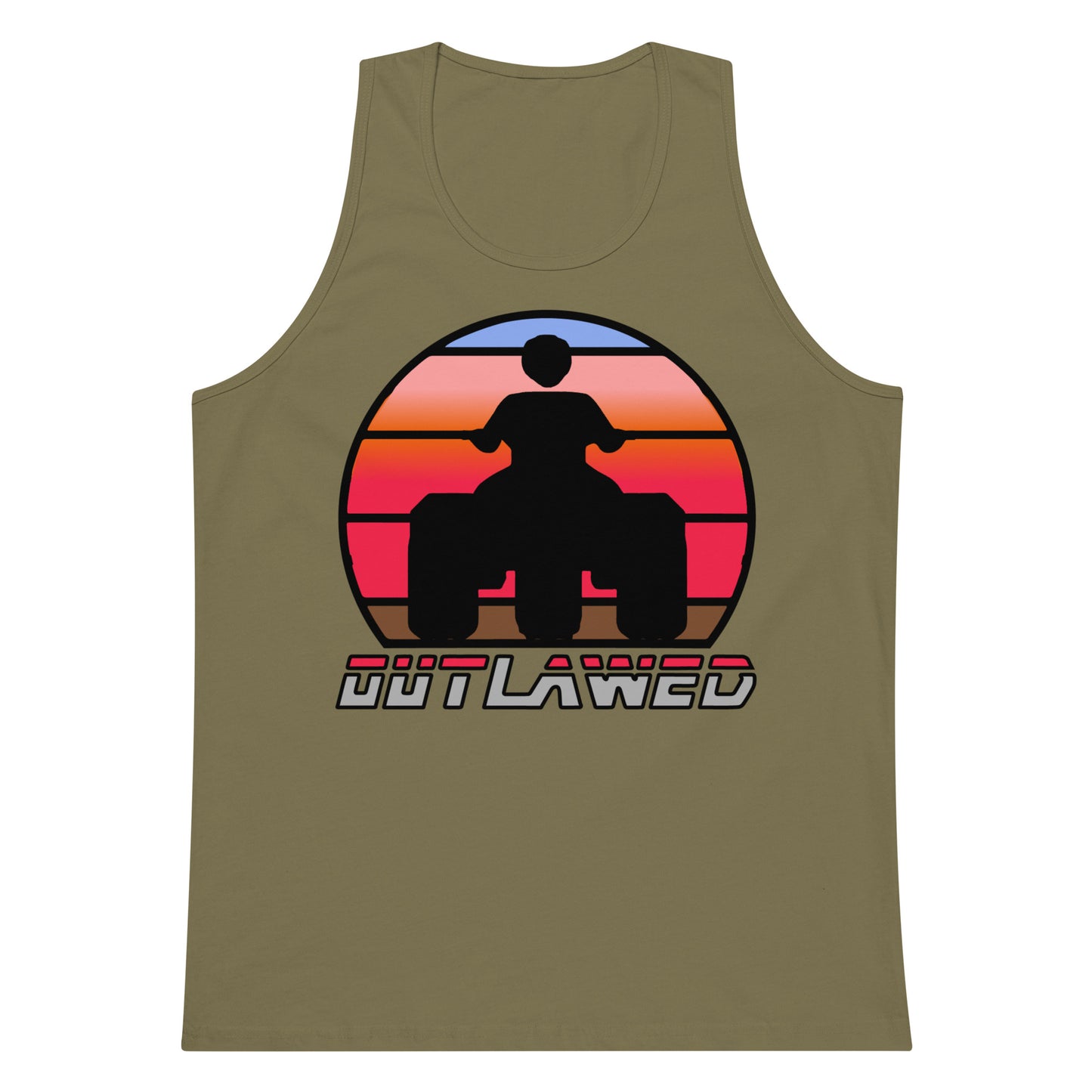 Retro Threewheeler Sunset tank top