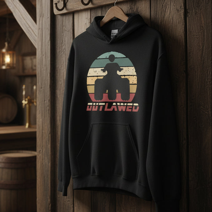 ATC Retro Three Wheeler Organic Sunset Gildan Hoodie