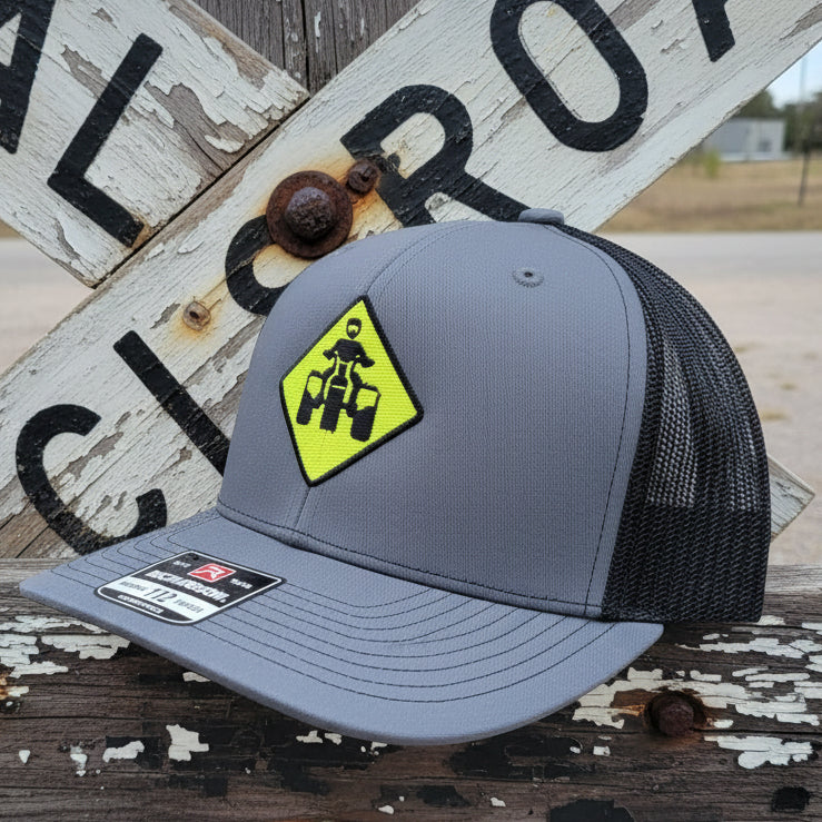 ATC Neon Three Wheeler Street Sign Richardson 112 Trucker Hat