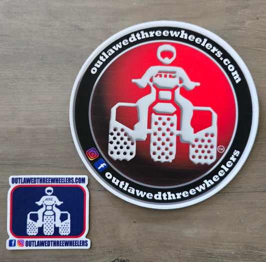 5" Outlawed Threewheelers Sticker