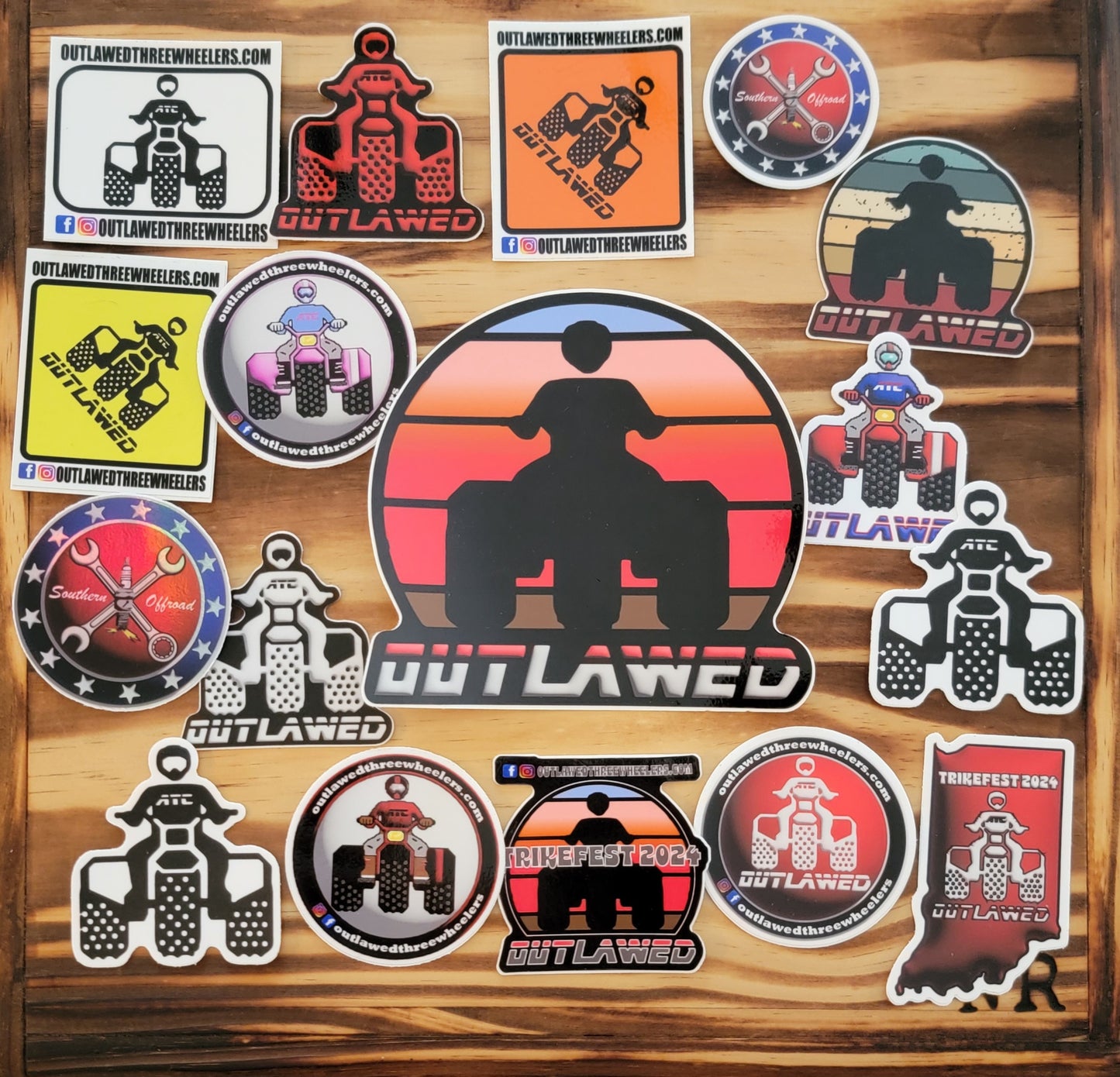 Ultimate Outlawed Threewheelers Sticker Pack