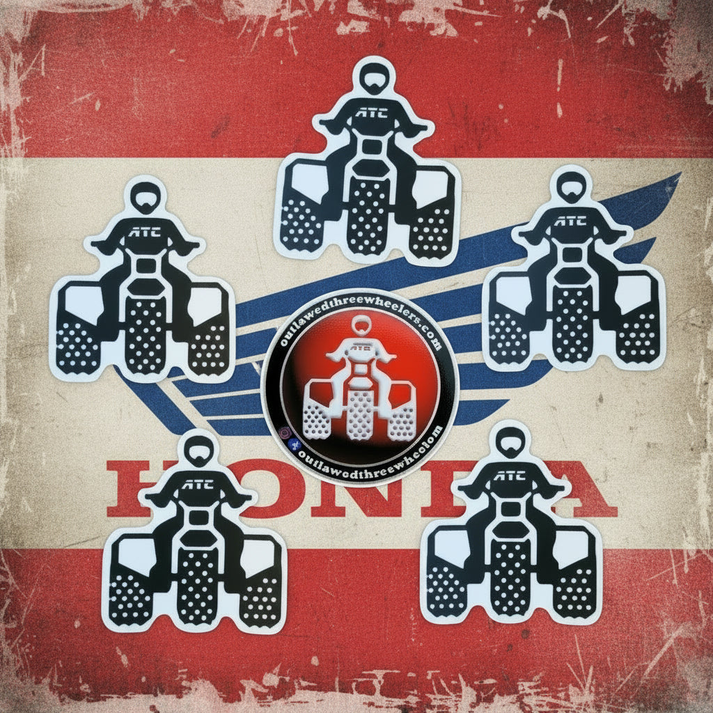 Sticker For Three Wheel Honda ATC Threewheeler Sticker Pack – Outlawed Threewheelers LLC