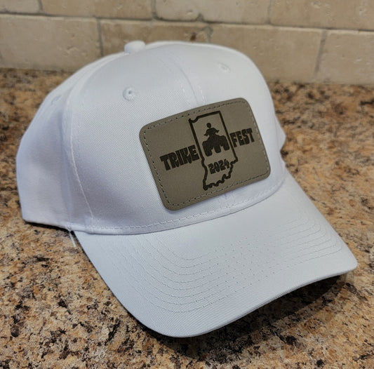 Leather Patch Trikefest 2024 Dad Hat