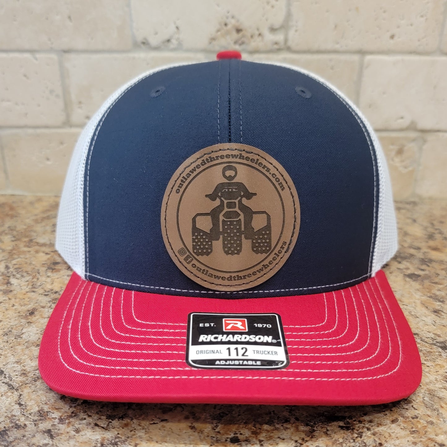 Outlawed Threewheelers Leather Patch Richardson 112 Hat