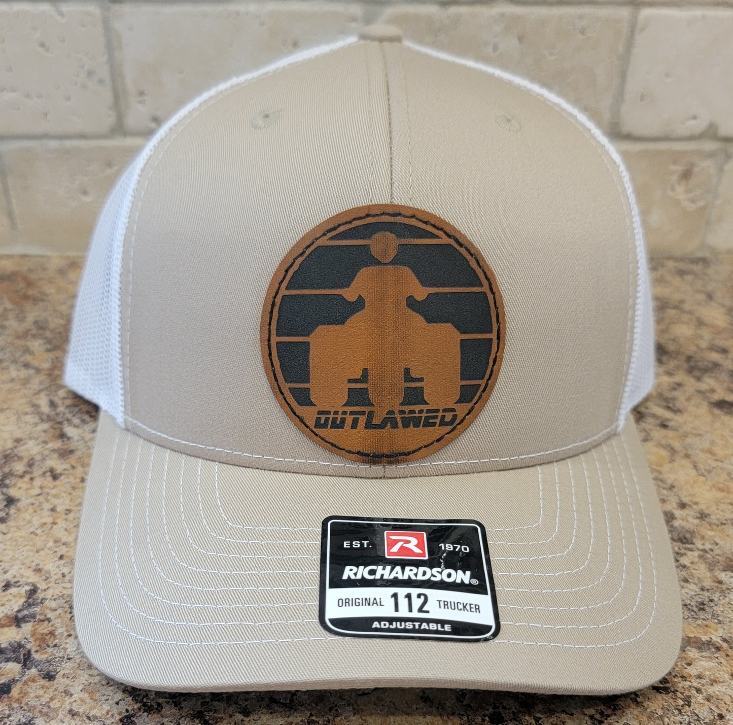 Retro Sunset Leather Patch Richardson 112 Hat