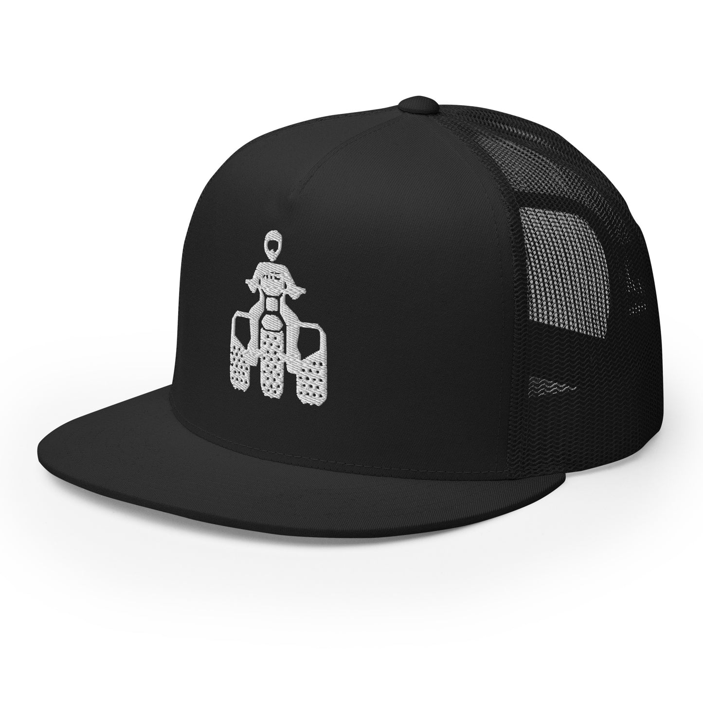 ATC White Logo Flat Bill Trucker Cap