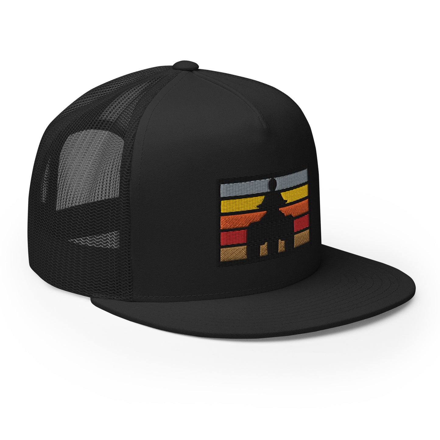 Retro Threewheeler Sunset Trucker Cap