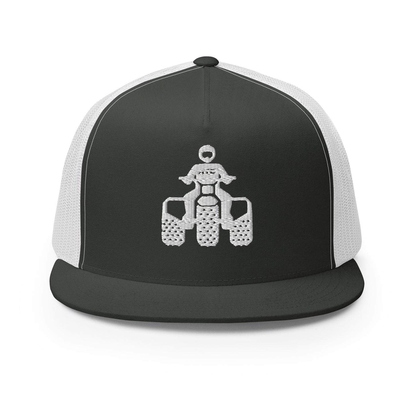 ATC White Logo Flat Bill Trucker Cap