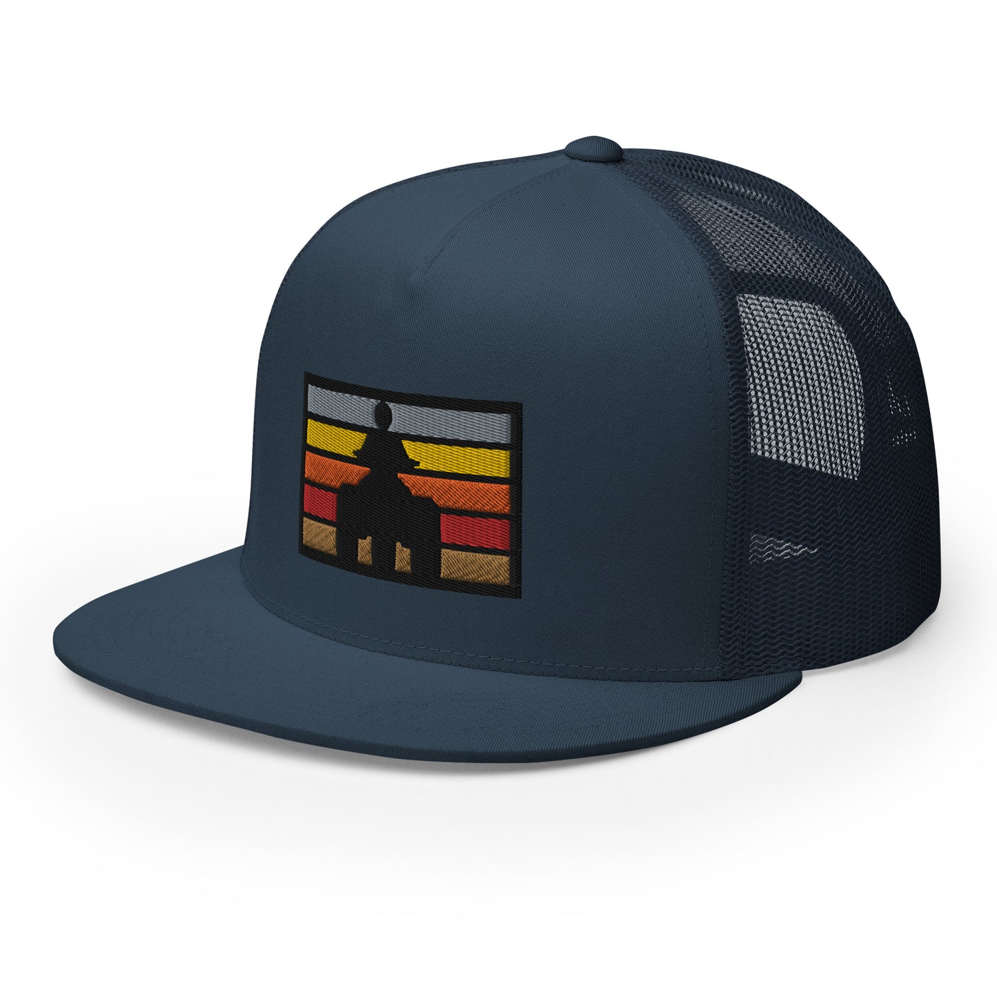 Retro Threewheeler Sunset Trucker Cap