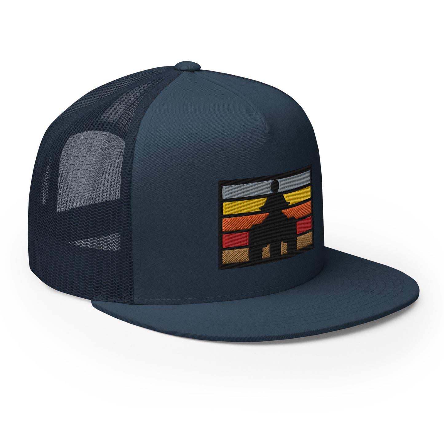 Retro Threewheeler Sunset Trucker Cap