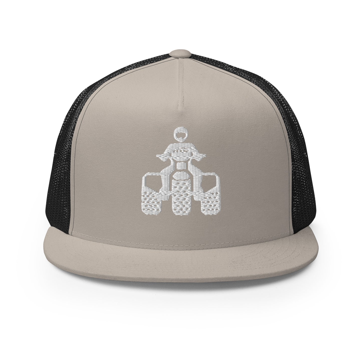 ATC White Logo Flat Bill Trucker Cap