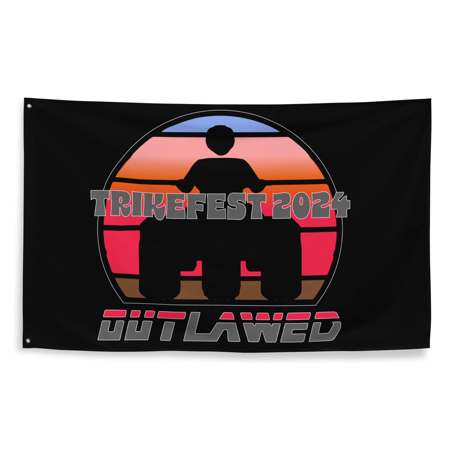 Trikefest 2024 Sunset Flag