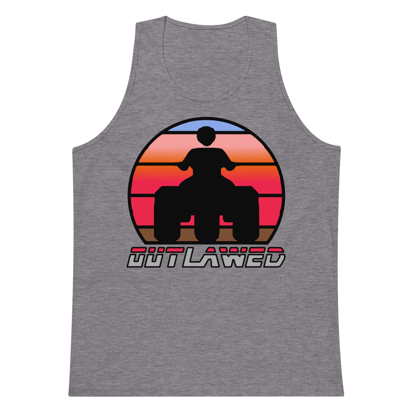 Retro Threewheeler Sunset tank top