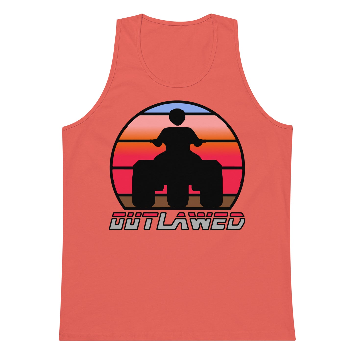 Retro Threewheeler Sunset tank top