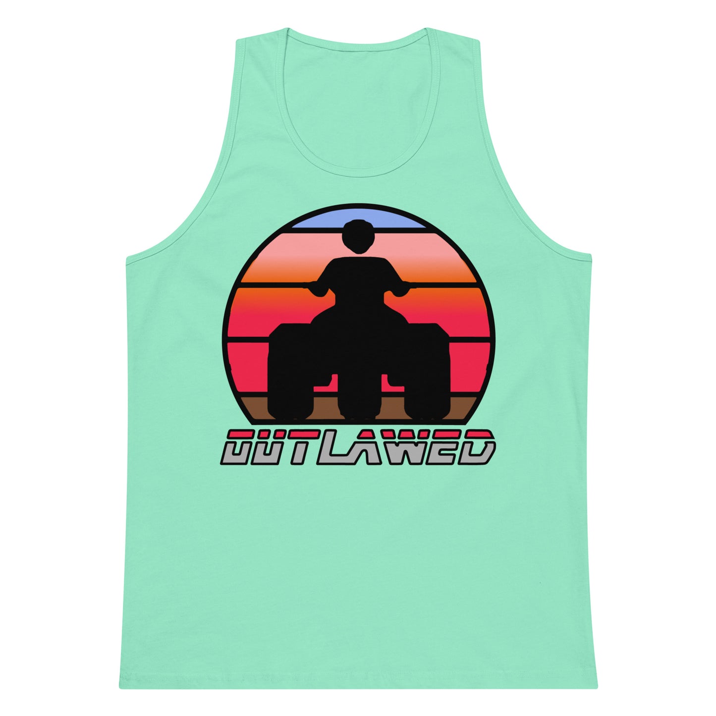 Retro Threewheeler Sunset tank top