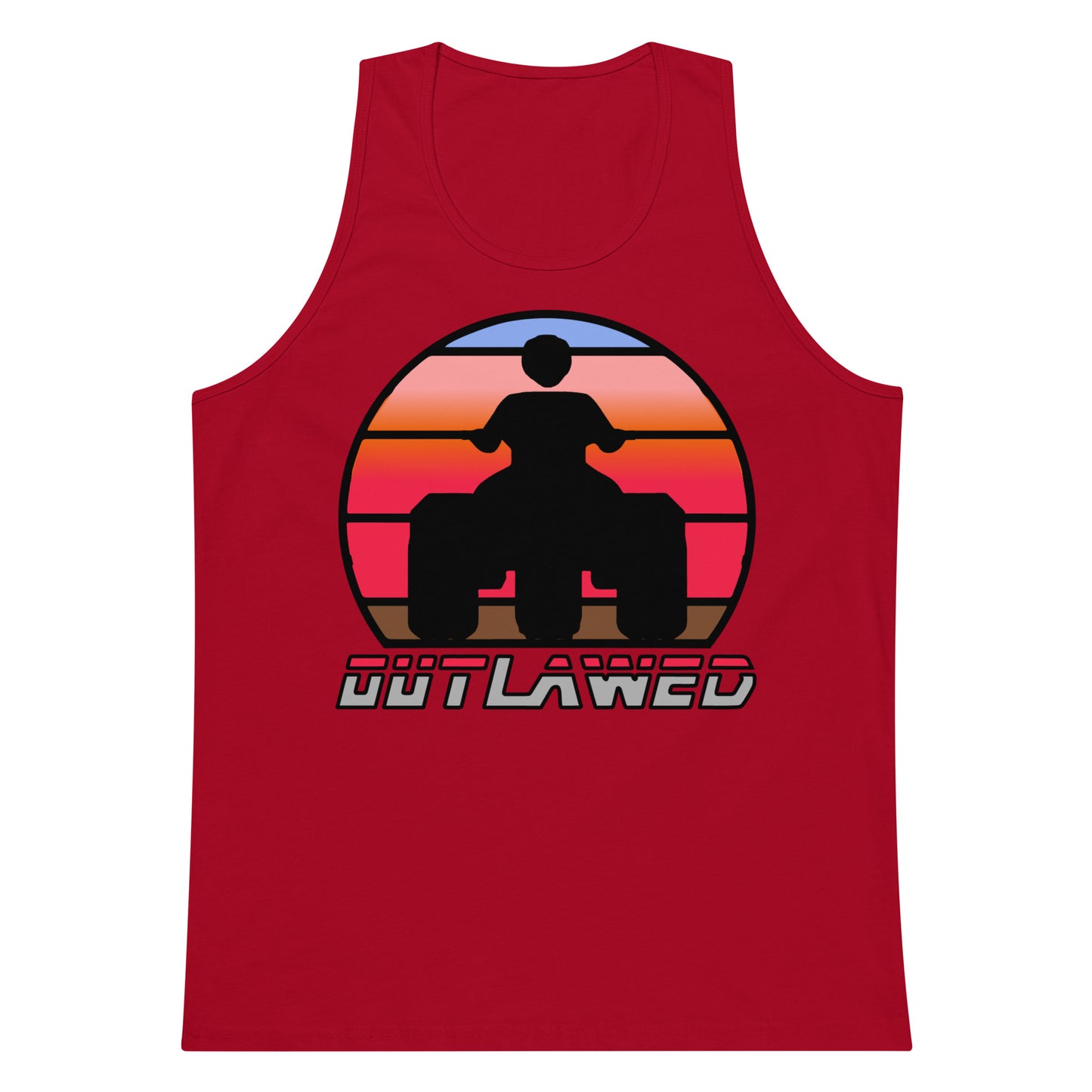 Retro Threewheeler Sunset tank top