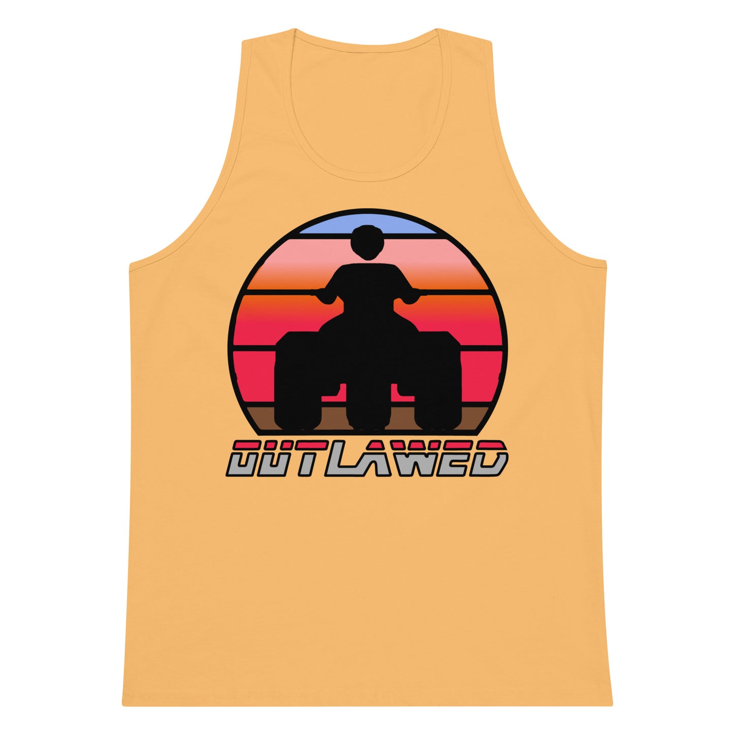 Retro Threewheeler Sunset tank top