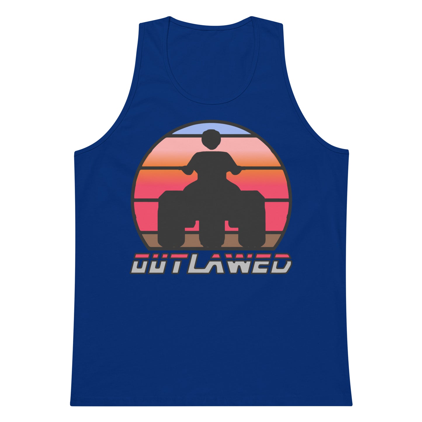 Retro Threewheeler Sunset tank top