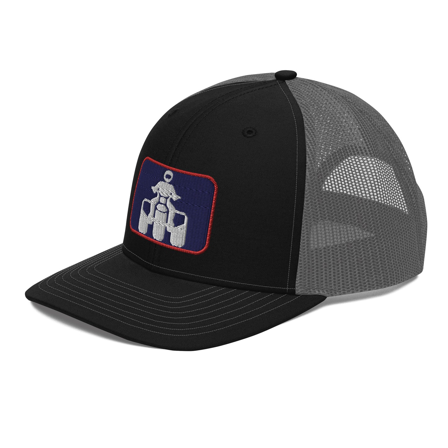 White, Navy and Red Richardson 112 Trucker Cap