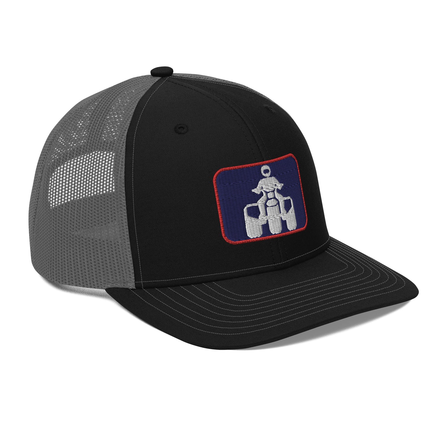 White, Navy and Red Richardson 112 Trucker Cap