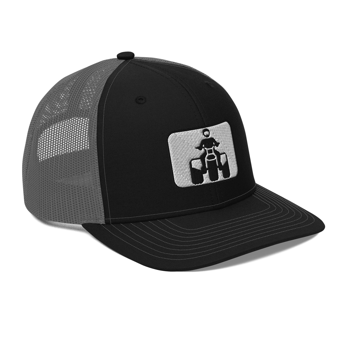 Black and White Threewheeler Richardson 112 Trucker Cap