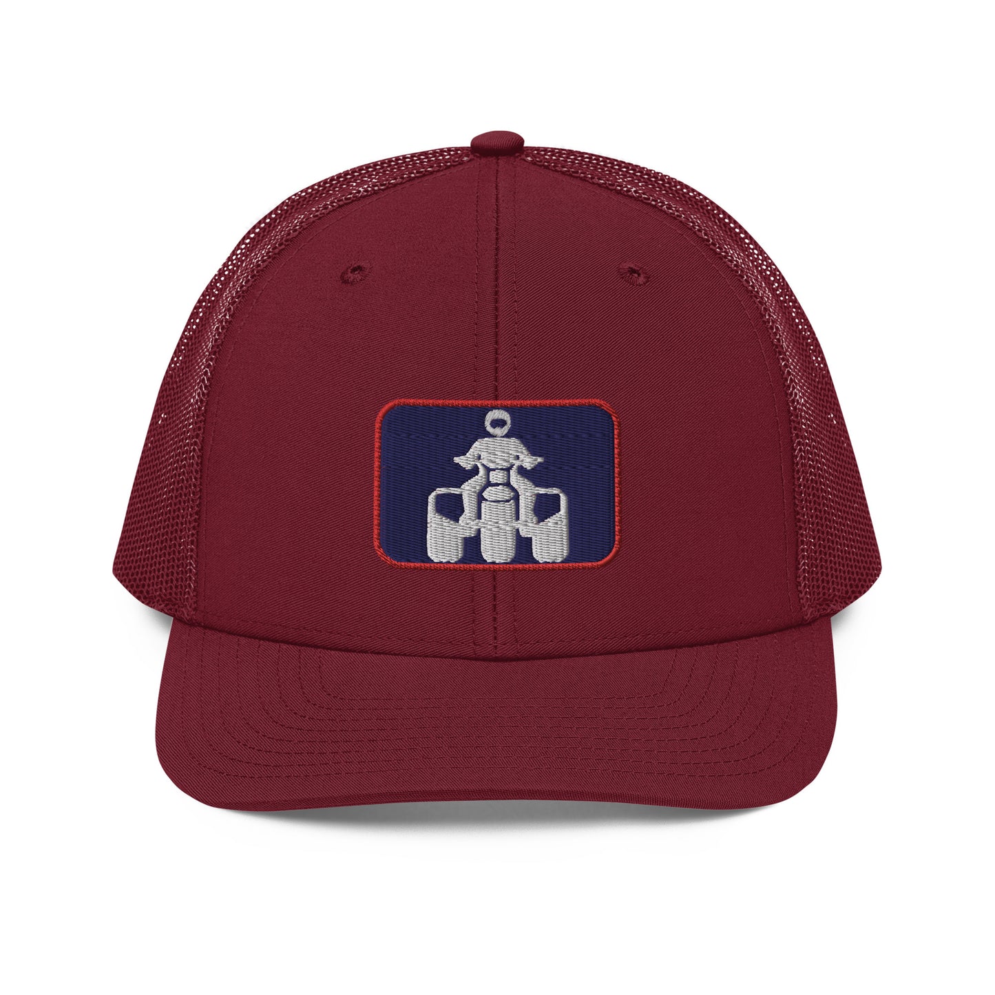 White, Navy and Red Richardson 112 Trucker Cap