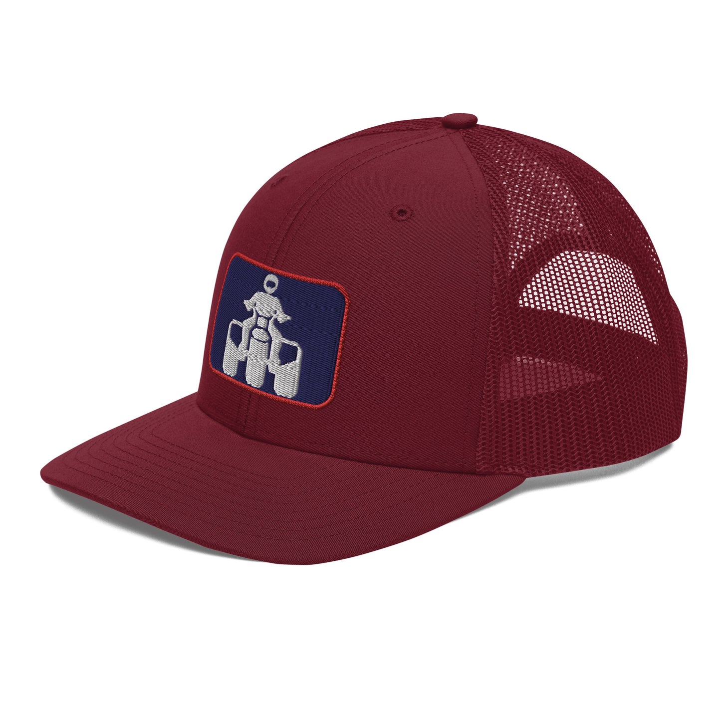 White, Navy and Red Richardson 112 Trucker Cap