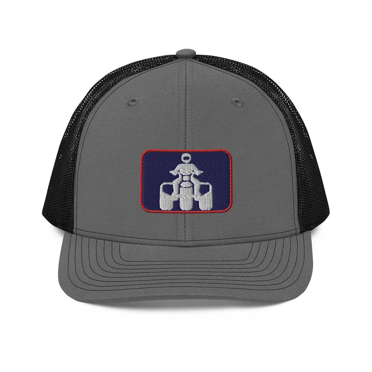 White, Navy and Red Richardson 112 Trucker Cap