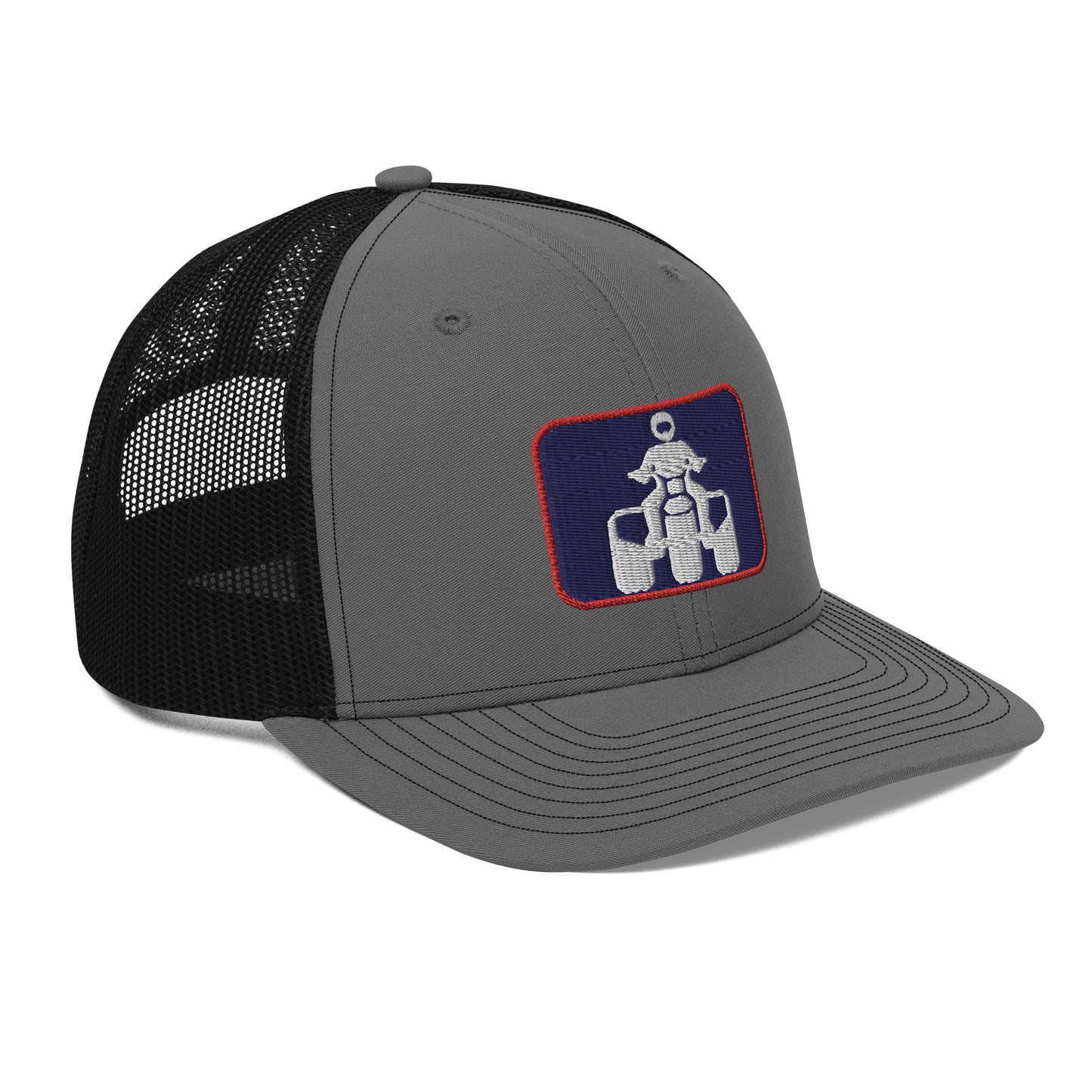 White, Navy and Red Richardson 112 Trucker Cap