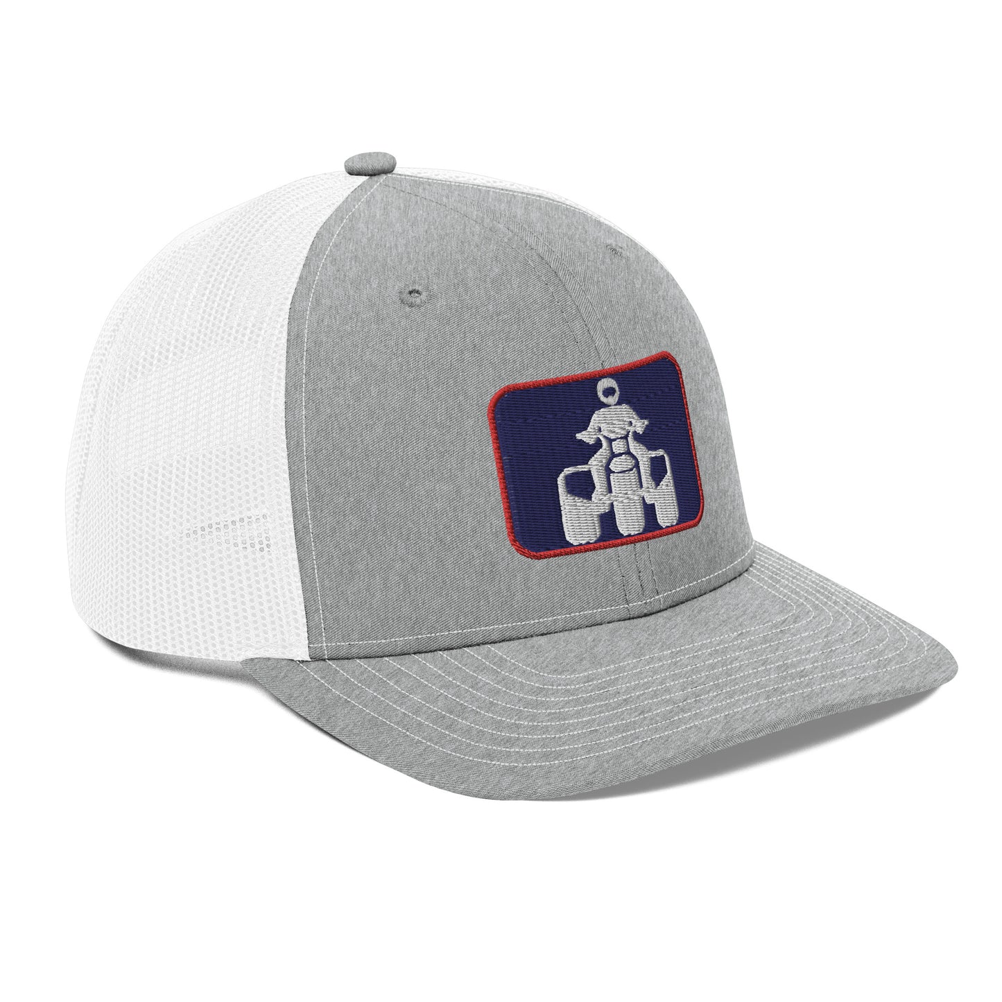 White, Navy and Red Richardson 112 Trucker Cap