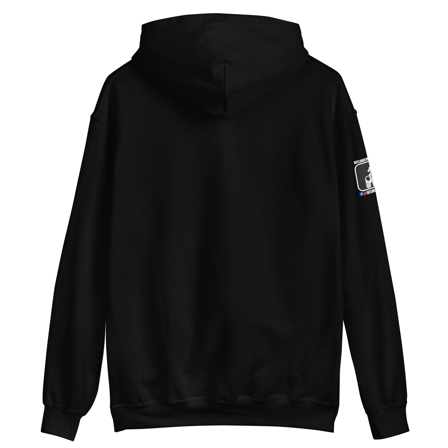 White and Black Threewheeler Gildan Hoodie