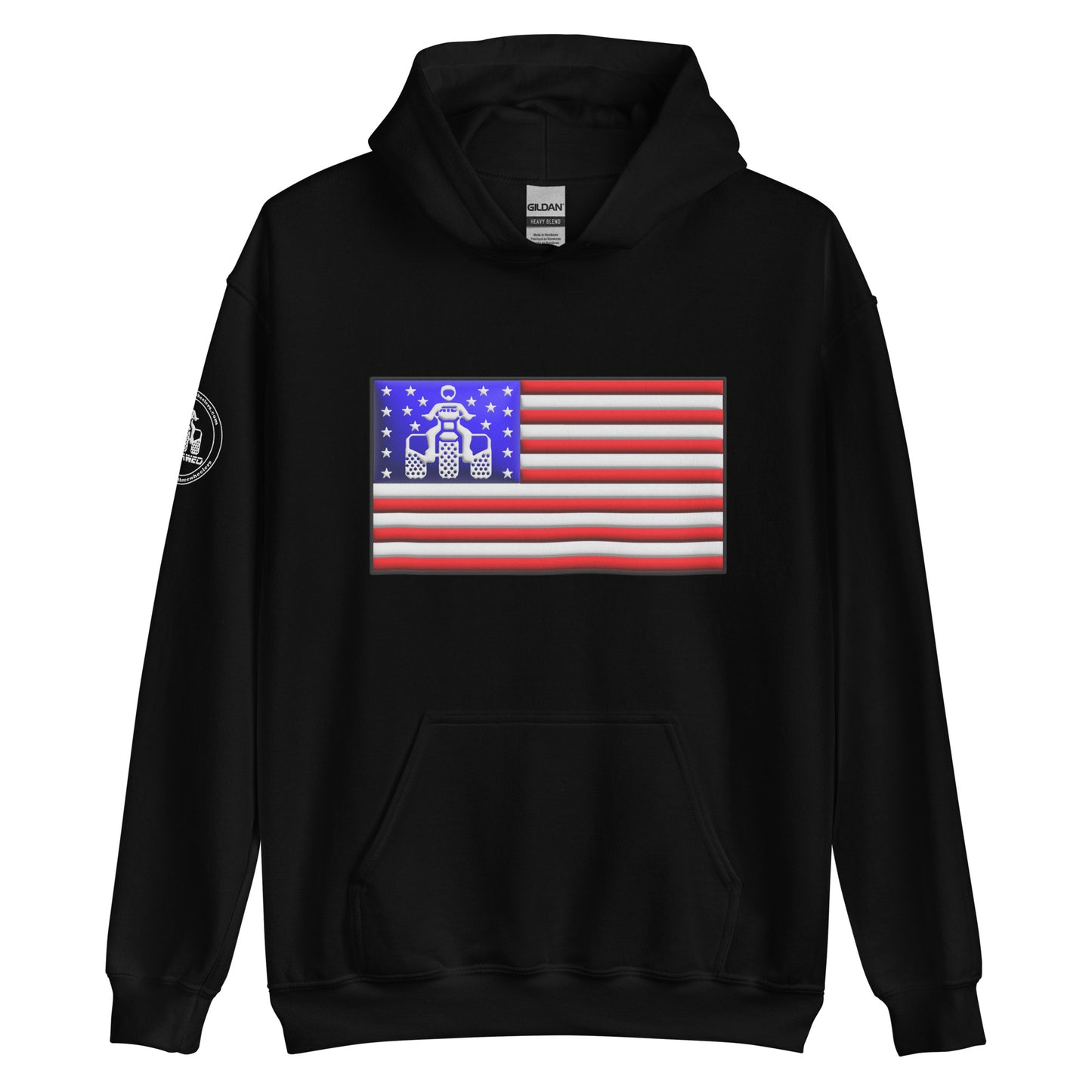 Threewheeler Flag Gildan Hoodie