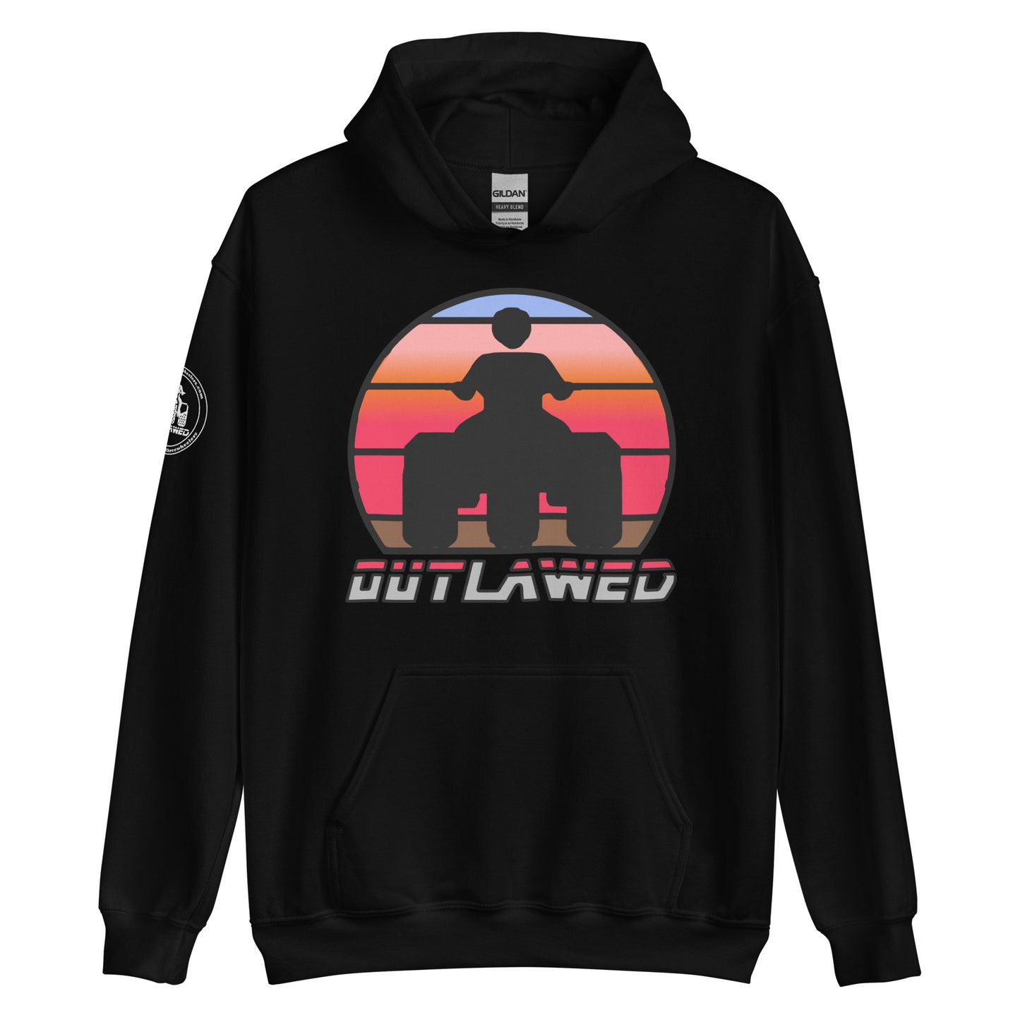 Retro Threewheeler Sunset Hoodie