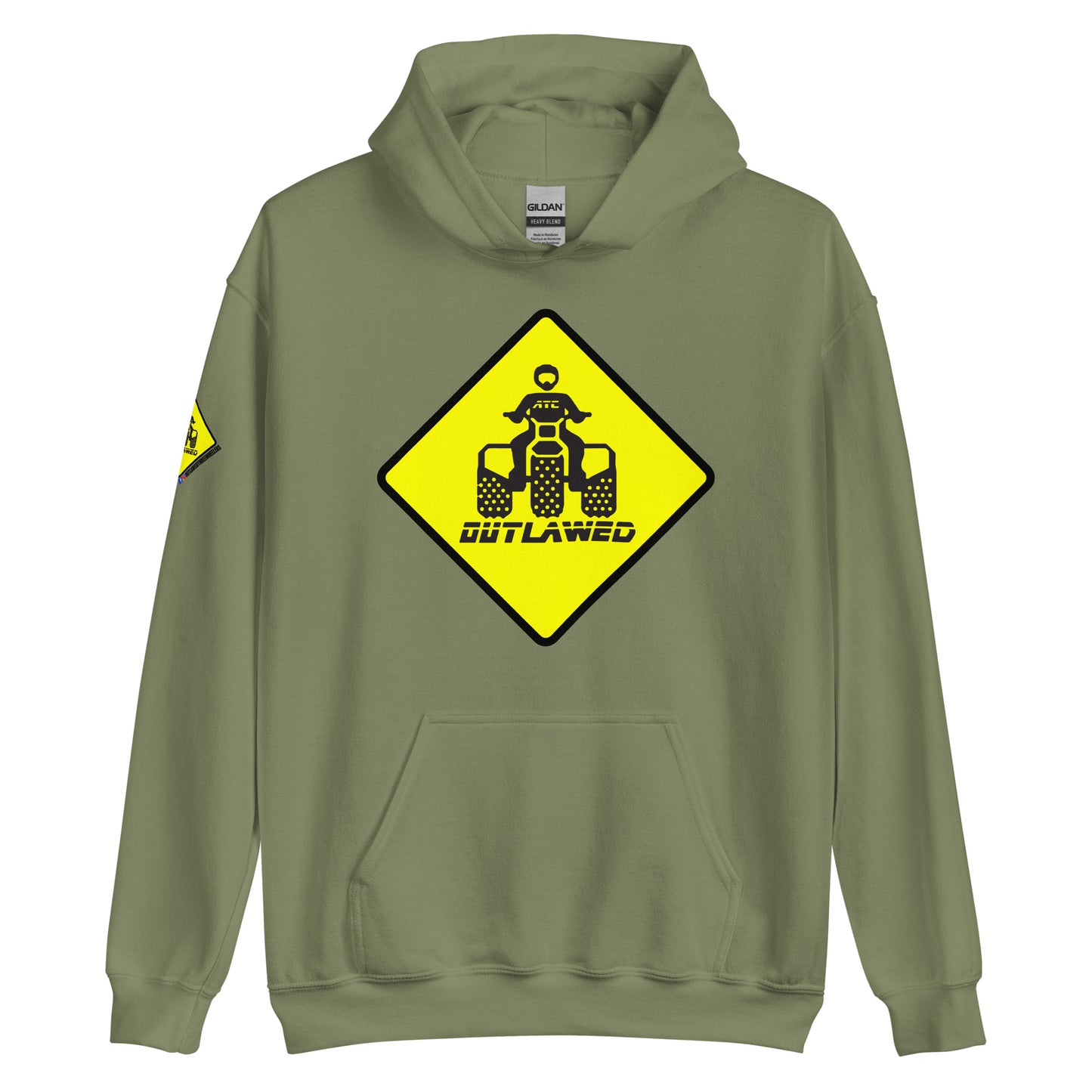 Threewheeler Street Sign Gildan Hoodie