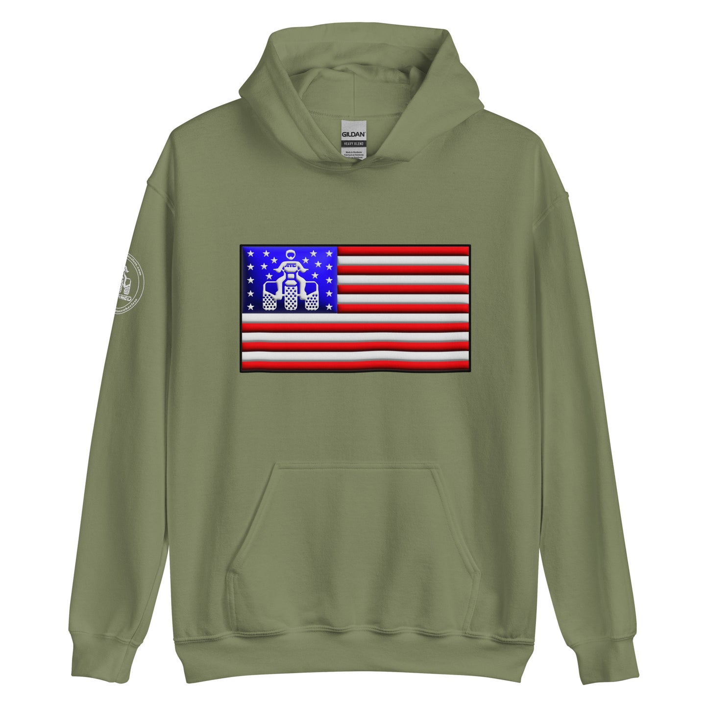 Threewheeler Flag Gildan Hoodie