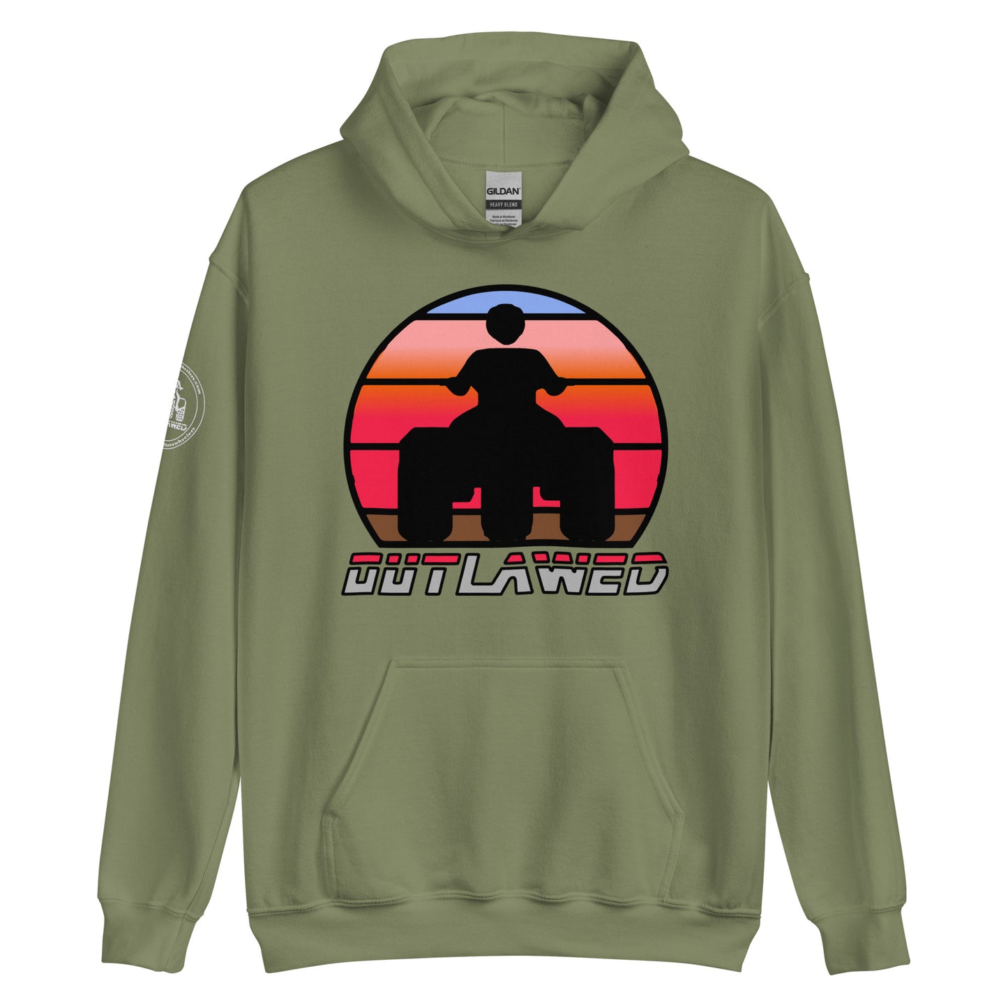 Retro Threewheeler Sunset Hoodie