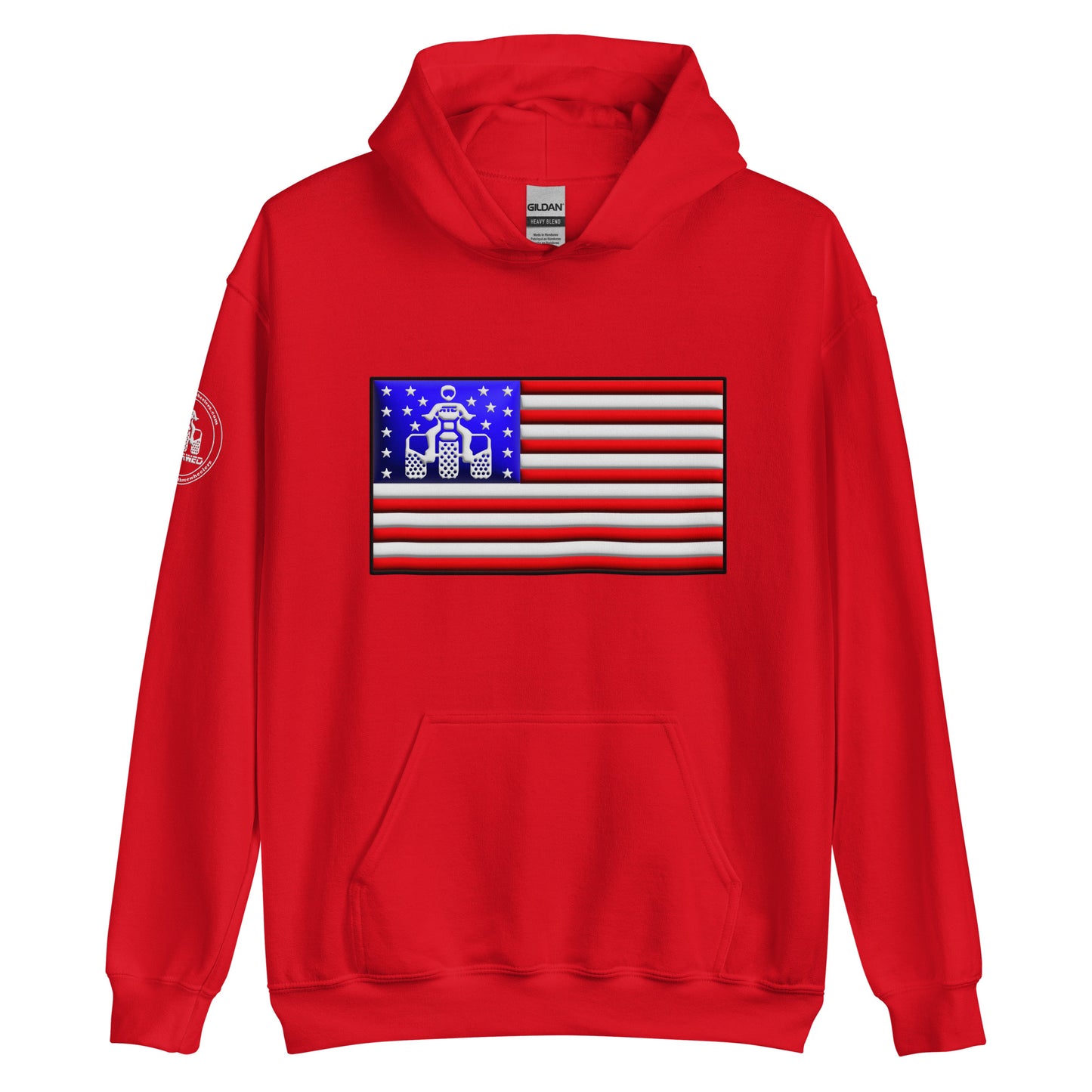 Threewheeler Flag Gildan Hoodie