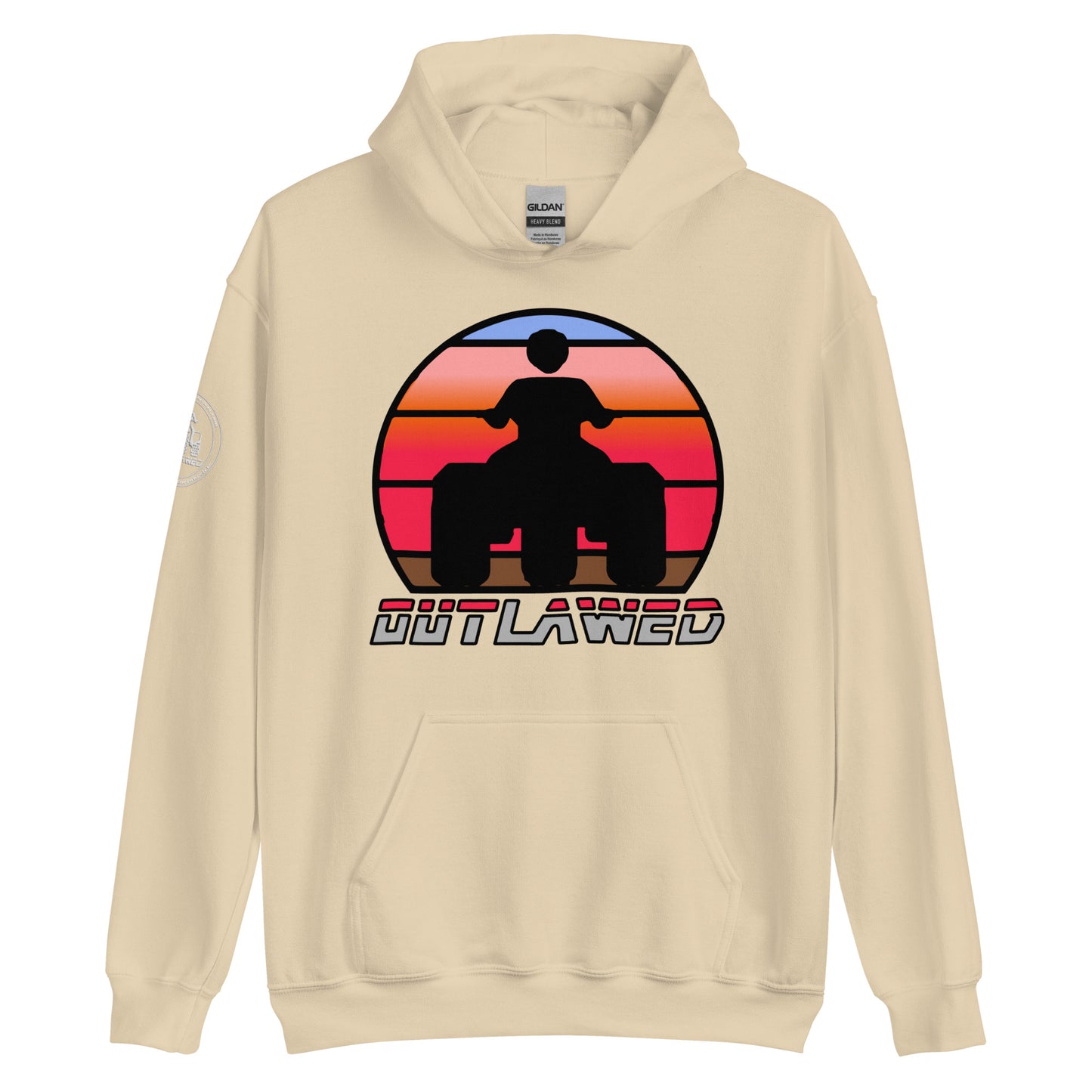 Retro Threewheeler Sunset Hoodie