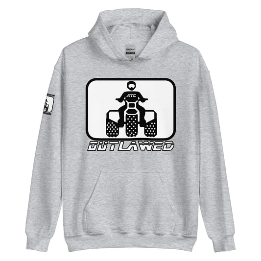 Black and White Threewheeler Gildan Hoodie