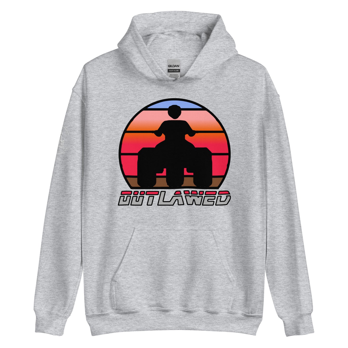 Retro Threewheeler Sunset Hoodie