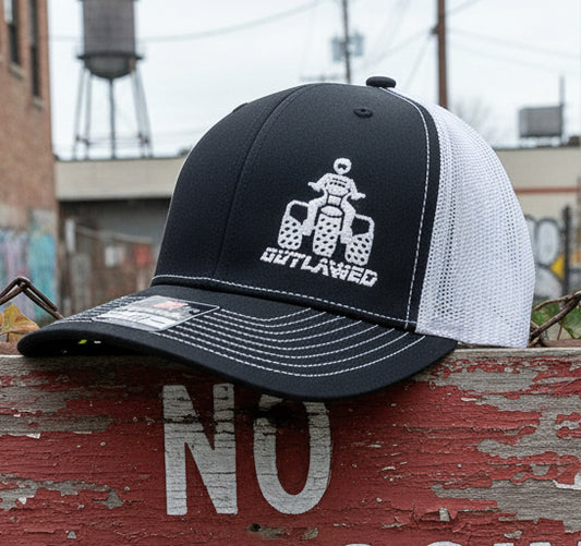 ATC Three Wheeler Outlawed Original Logo Richardson 112 Trucker Hat