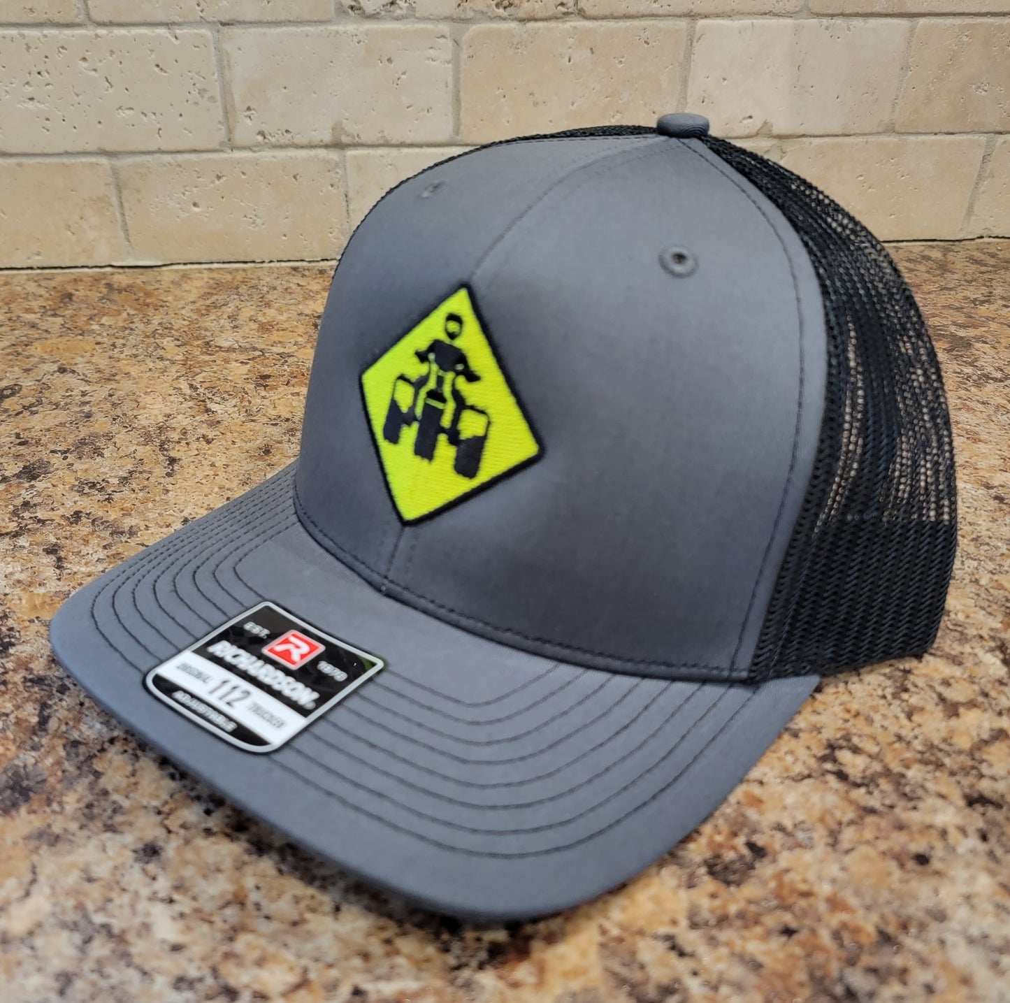 Neon Threewheeler Street Sign Richardson 112 Trucker Hat