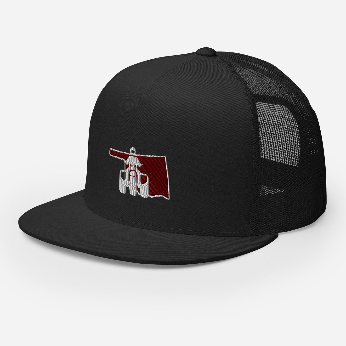 Oklahoma Threewheeler Flat Bill Trucker Cap