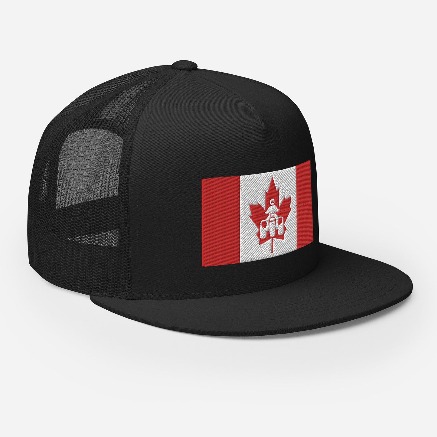 Canadian Threewheeler Flat Bill Trucker Cap