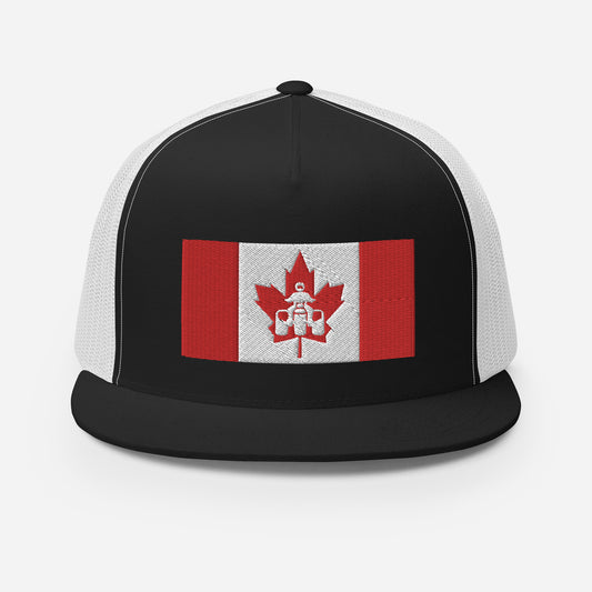 Canadian Threewheeler Flat Bill Trucker Cap