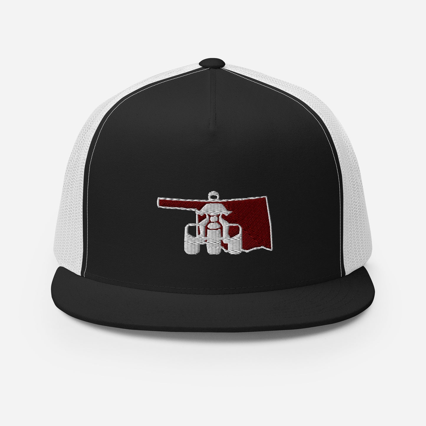 Oklahoma Threewheeler Flat Bill Trucker Cap