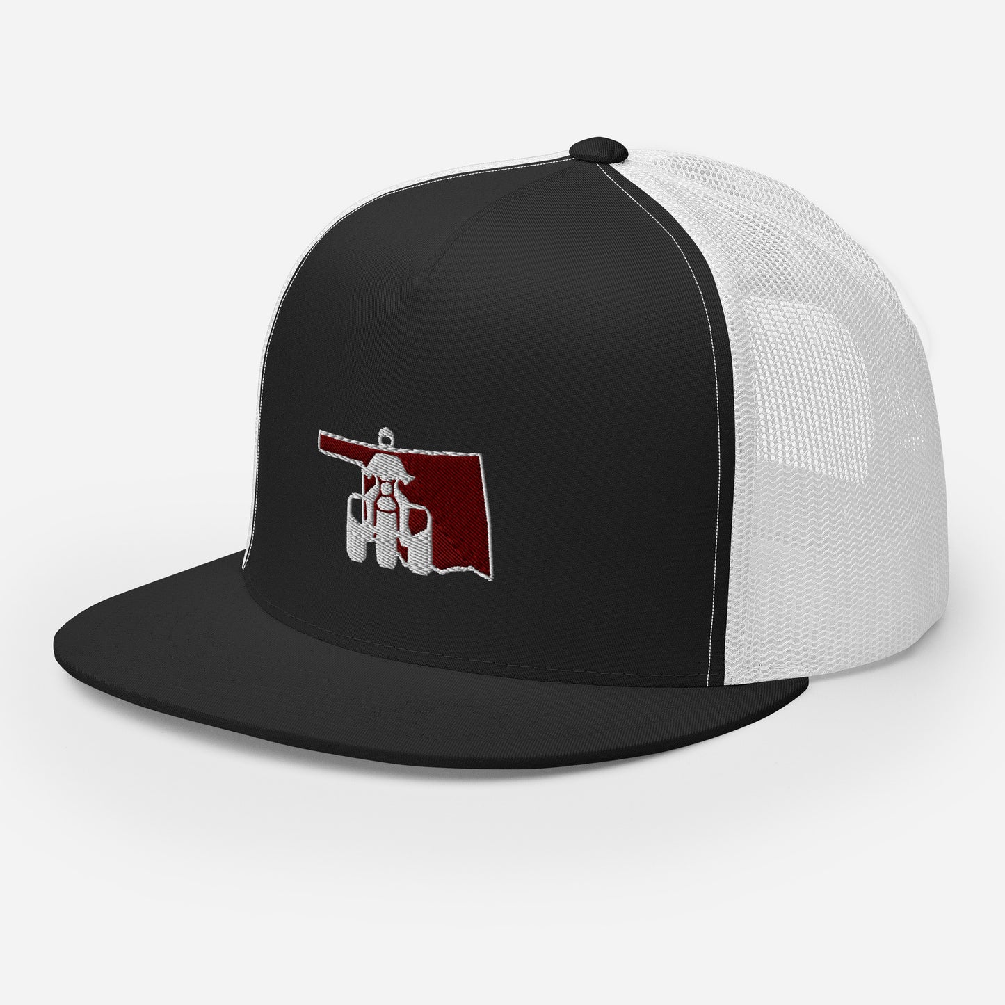 Oklahoma Threewheeler Flat Bill Trucker Cap